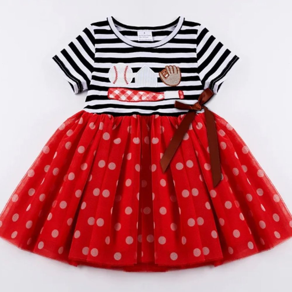 Honeydew Baseball Take Me Out To The Ball Game Dress Size 12M